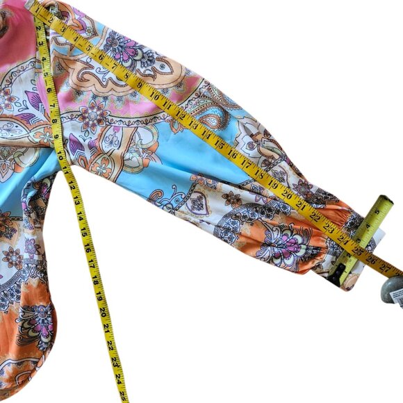 Colorful Beautiful Print Matching Shirt and Shorts Set-NWOT- Size Large - Picture 13 of 17